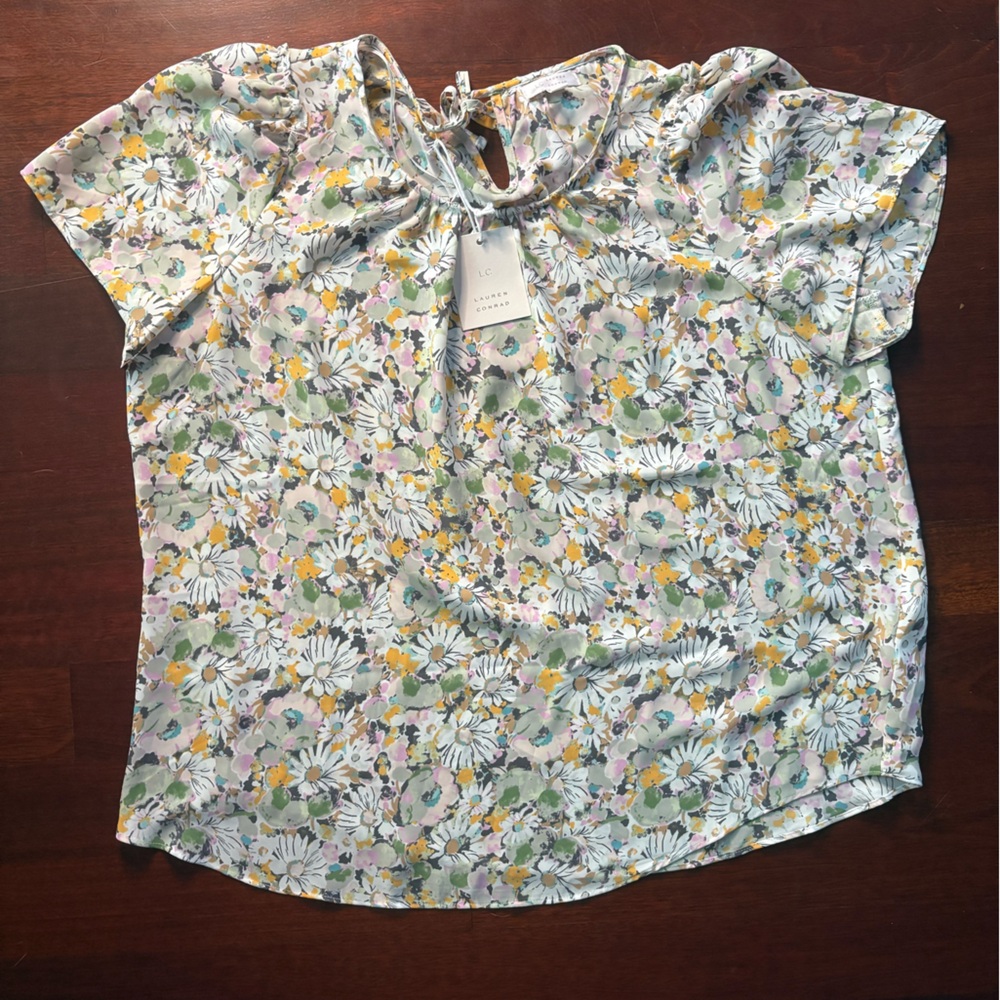 LC Lauren Conrad Floral Blouse - Multicolor